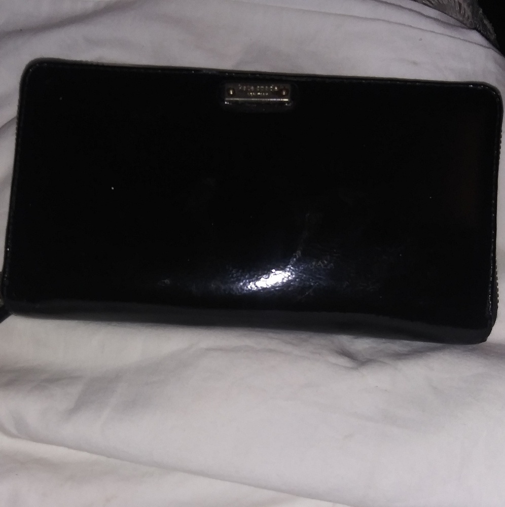 Kate Spade black leather wallet